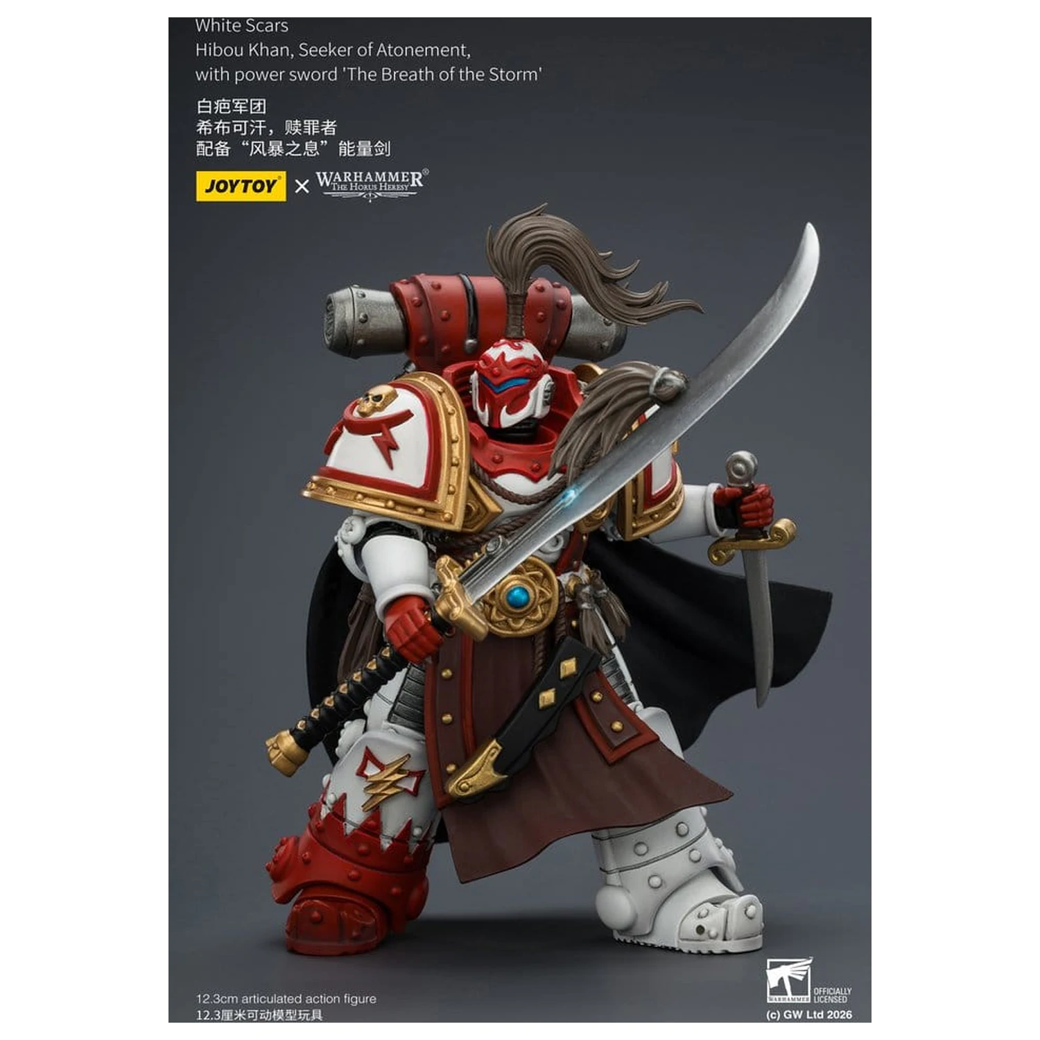 Warhammer The Horus Heresy Action Figure White Scars Hibou Khan, Seeker of Atonement 12 cm fotografija proizvoda