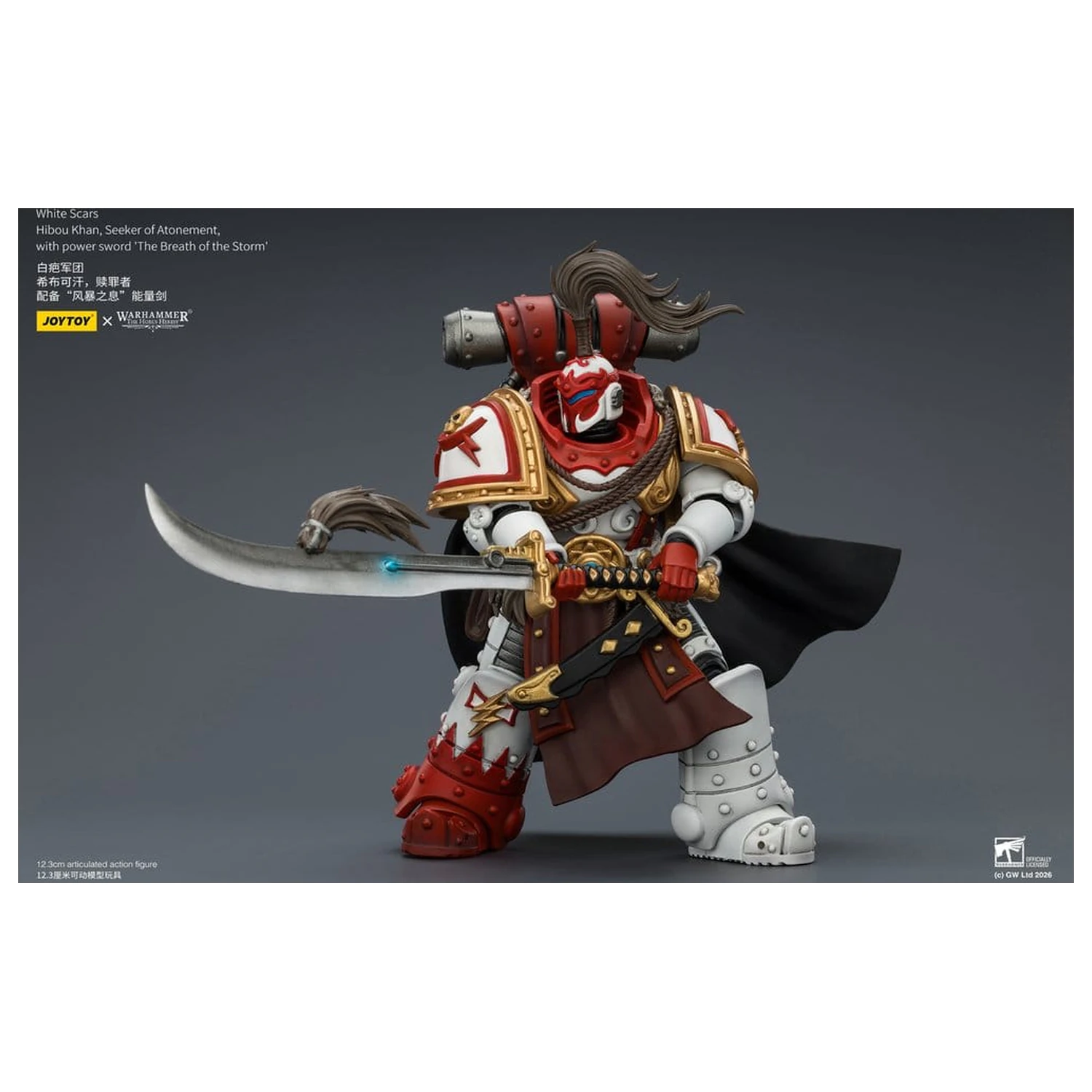 Warhammer The Horus Heresy Action Figure White Scars Hibou Khan, Seeker of Atonement 12 cm fotografija proizvoda