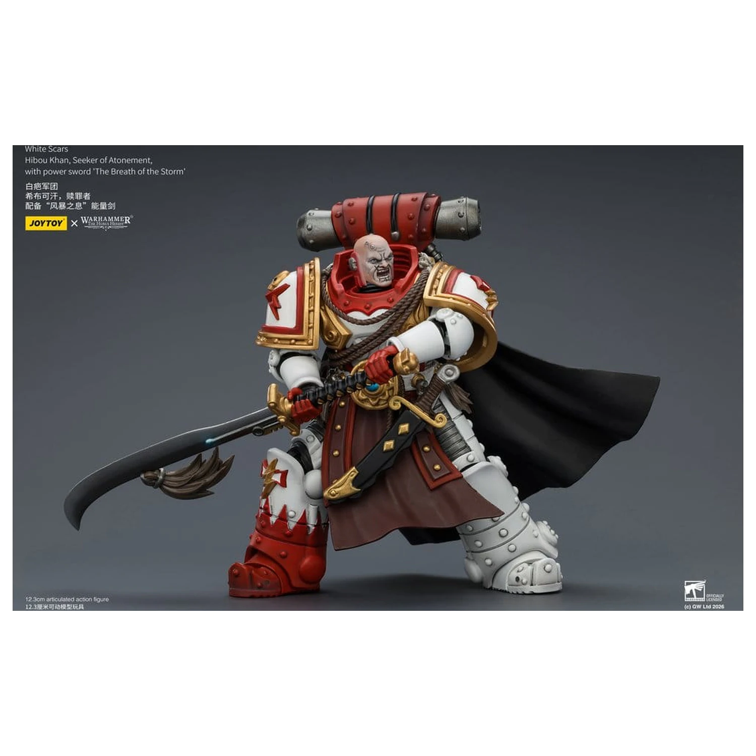 Warhammer The Horus Heresy Action Figure White Scars Hibou Khan, Seeker of Atonement 12 cm fotografija proizvoda