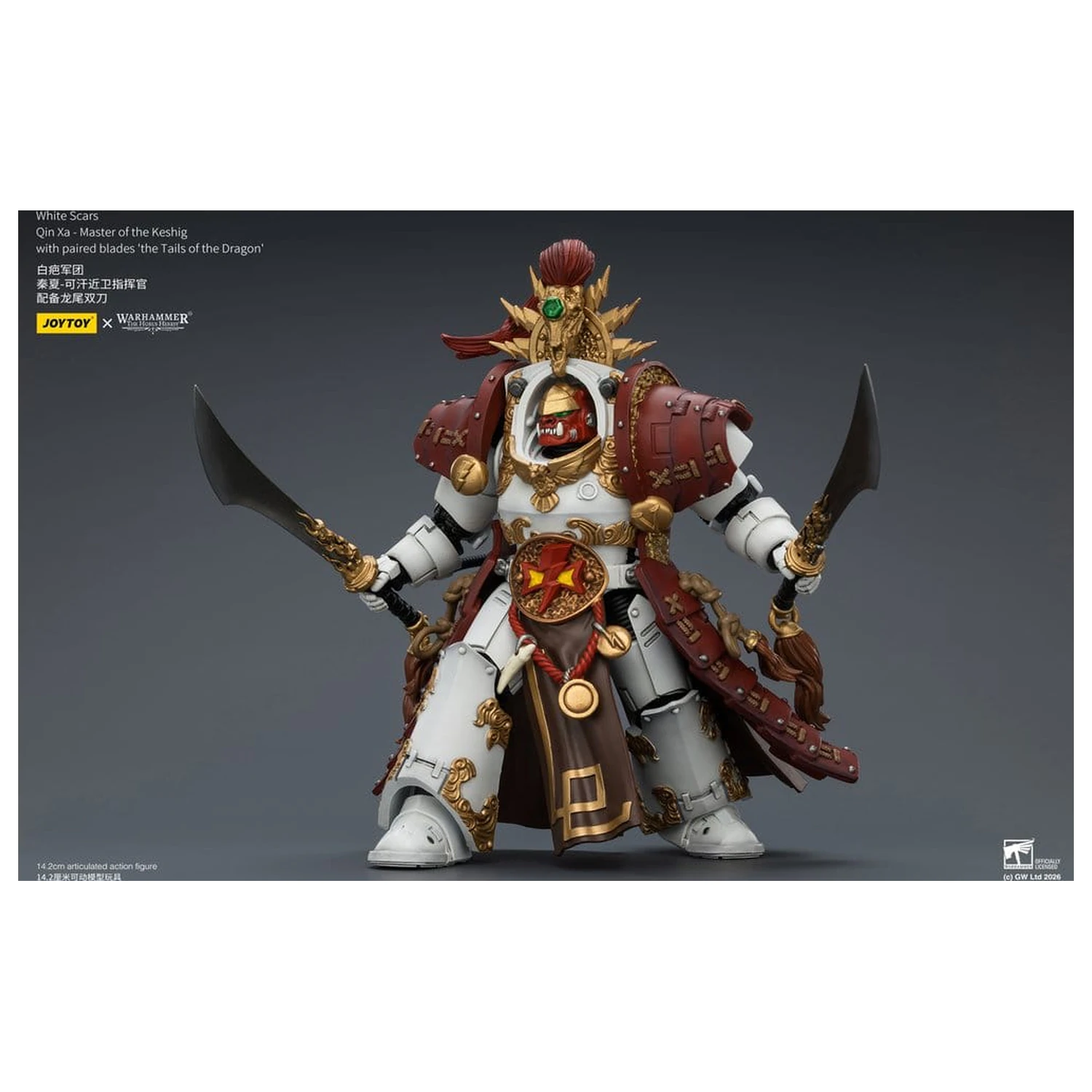 Warhammer The Horus Heresy akcijska figura White Scars Qin Xa - Master of the Keshig 14 cm fotografija proizvoda