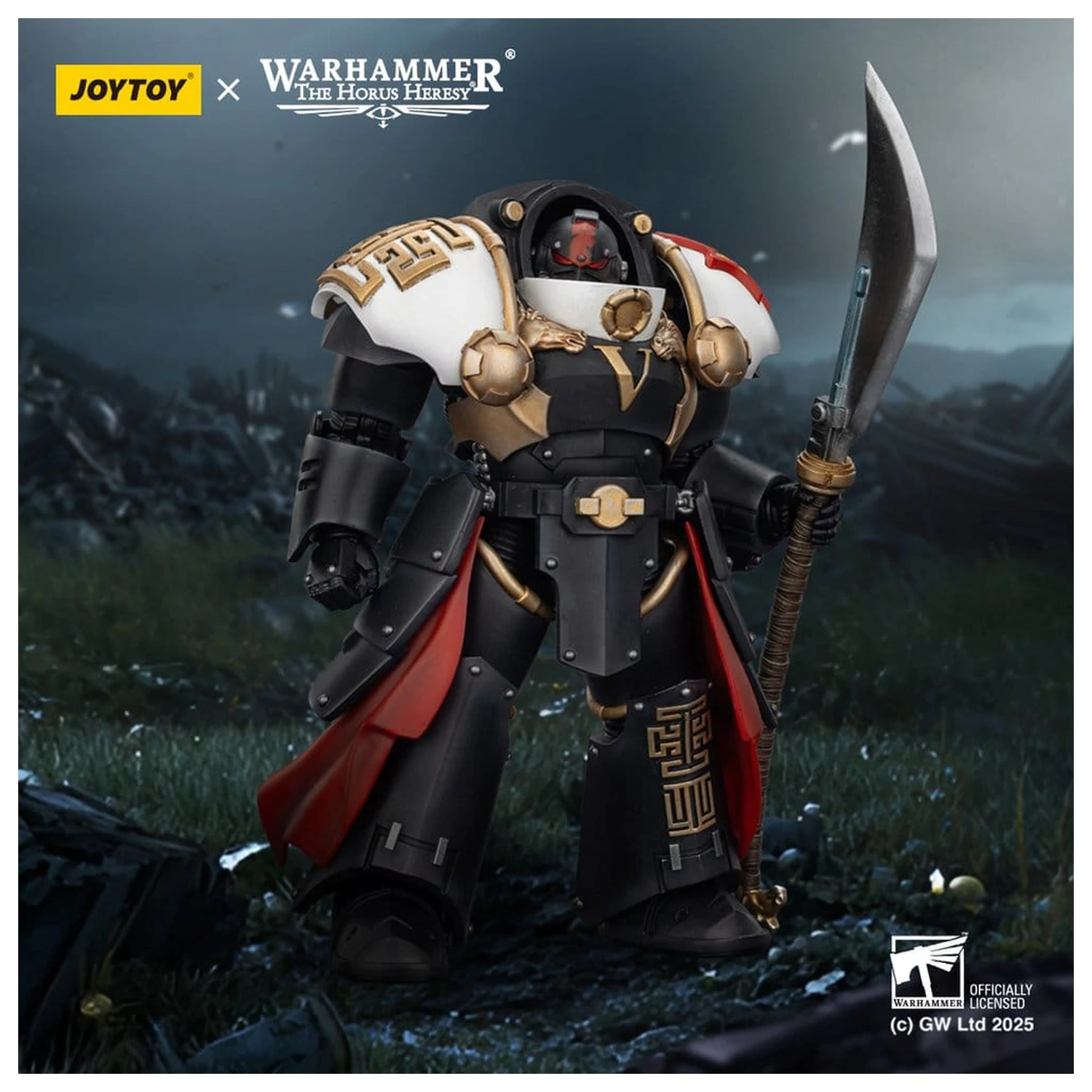 Warhammer The Horus Heresy akcijska figura White Scars Ebon Keshig Terminator 1 s energetskom glebom 13 cm fotografija proizvoda
