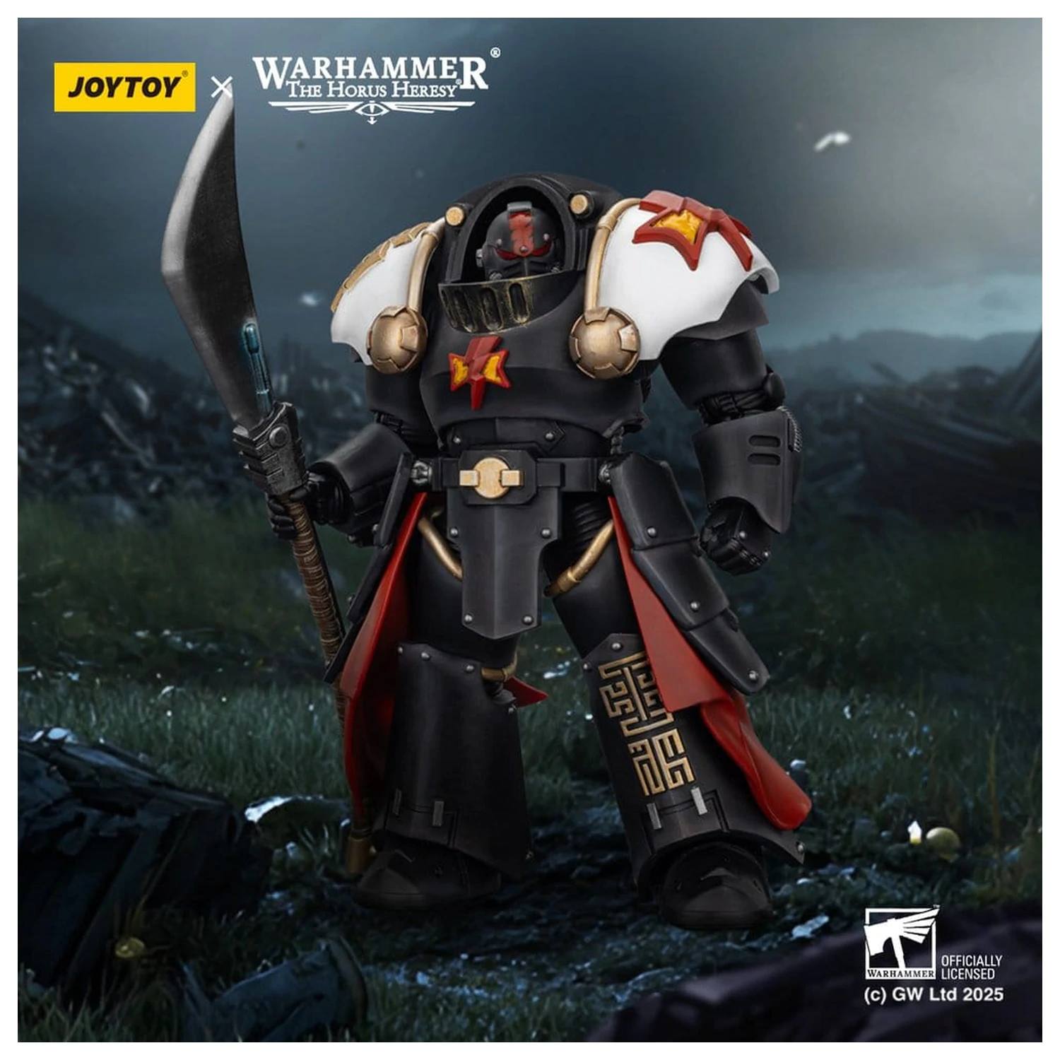Warhammer The Horus Heresy akcijska figura White Scars Ebon Keshig Terminator 2 s energetskim glaiveom 13 cm fotografija proizvoda