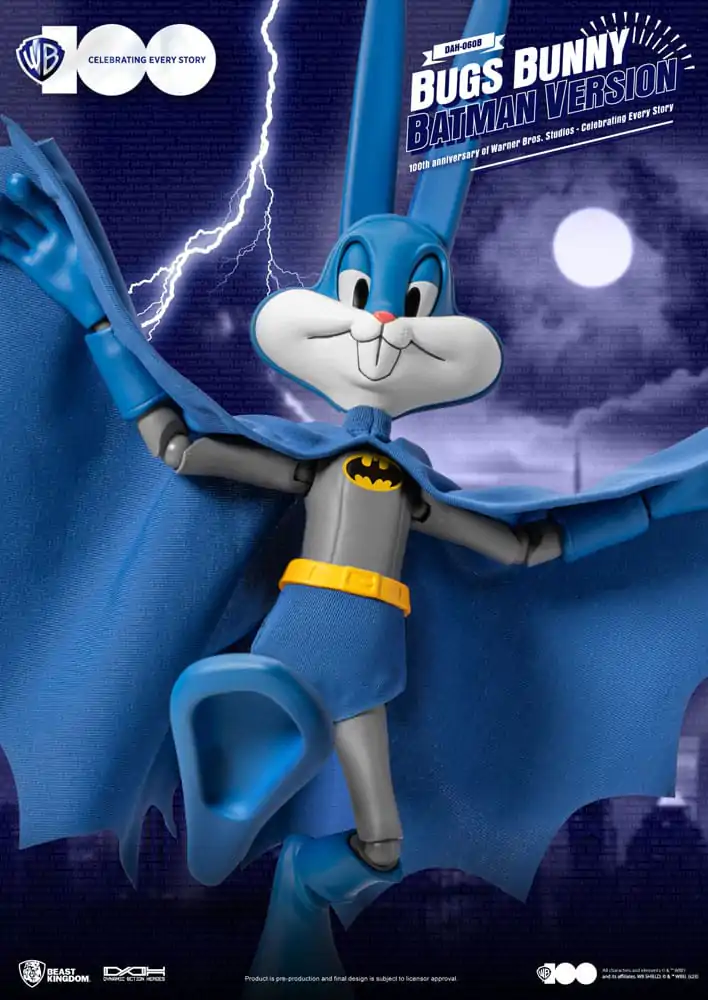 Warner Brothers Dynamic 8ction Heroes akcijska figura 1/9 100. obljetnica Warner Bros. Studios Bugs Bunny Batman Ver. 17 cm fotografija proizvoda