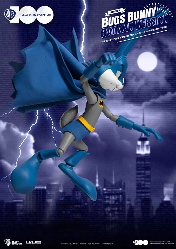 Warner Brothers Dynamic 8ction Heroes akcijska figura 1/9 100. obljetnica Warner Bros. Studios Bugs Bunny Batman Ver. 17 cm fotografija proizvoda