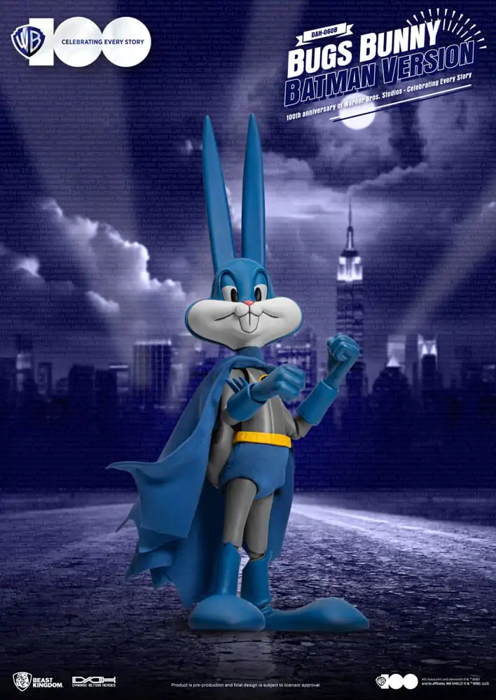 Warner Brothers Dynamic 8ction Heroes akcijska figura 1/9 100. obljetnica Warner Bros. Studios Bugs Bunny Batman Ver. 17 cm fotografija proizvoda