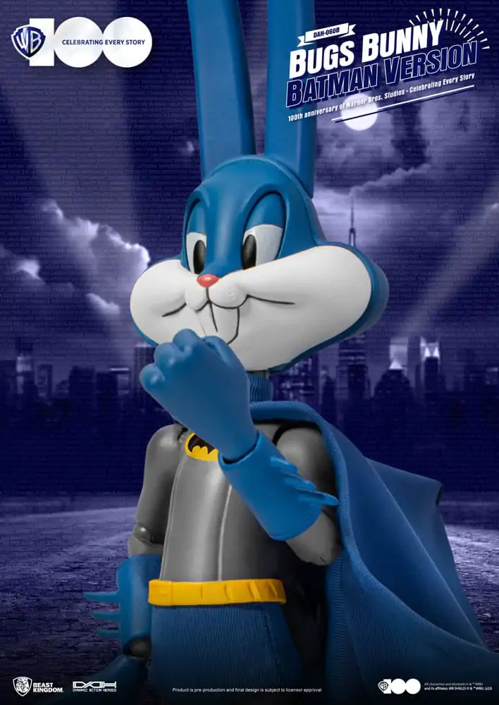 Warner Brothers Dynamic 8ction Heroes akcijska figura 1/9 100. obljetnica Warner Bros. Studios Bugs Bunny Batman Ver. 17 cm fotografija proizvoda