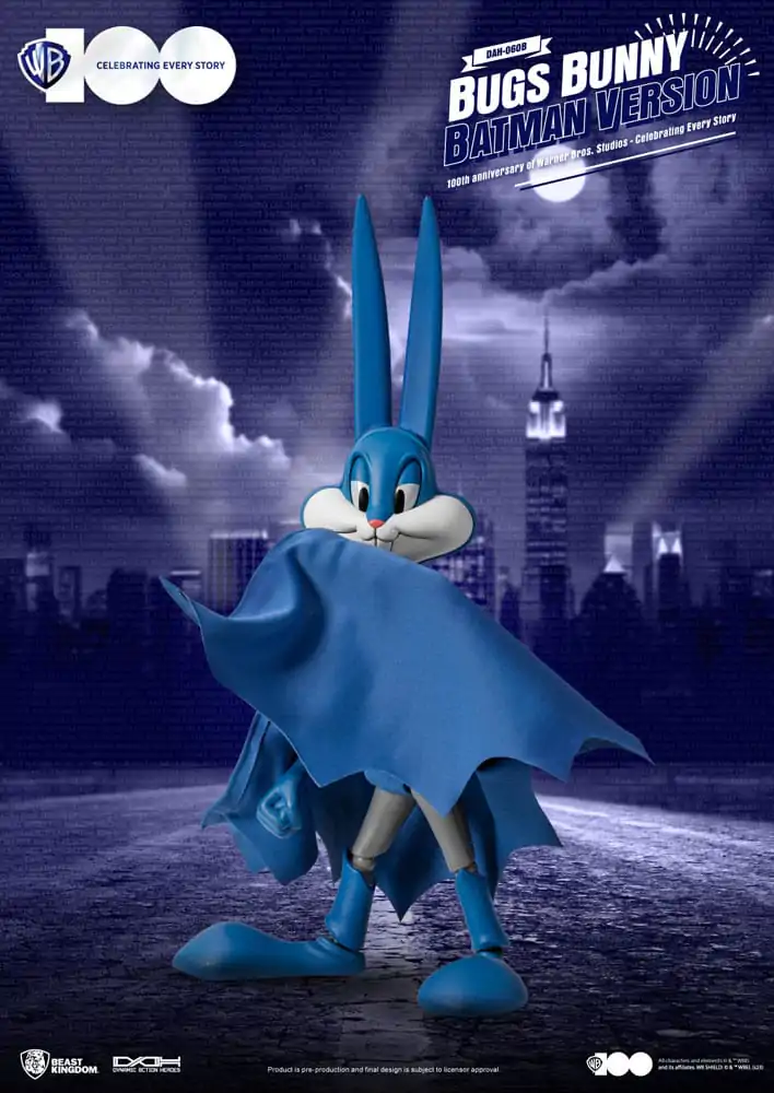 Warner Brothers Dynamic 8ction Heroes akcijska figura 1/9 100. obljetnica Warner Bros. Studios Bugs Bunny Batman Ver. 17 cm fotografija proizvoda