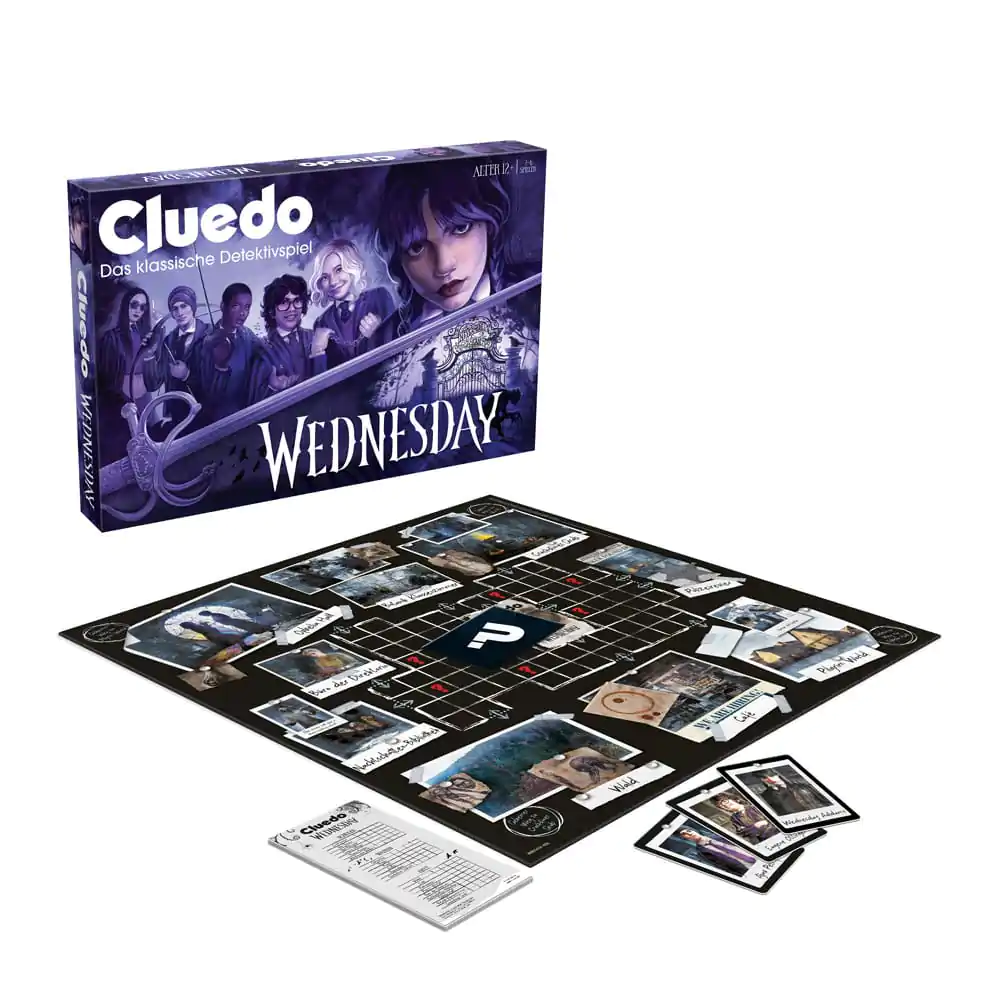 Wednesday Board Game Clue *German Version* društvena igra - njemačka verzija fotografija proizvoda