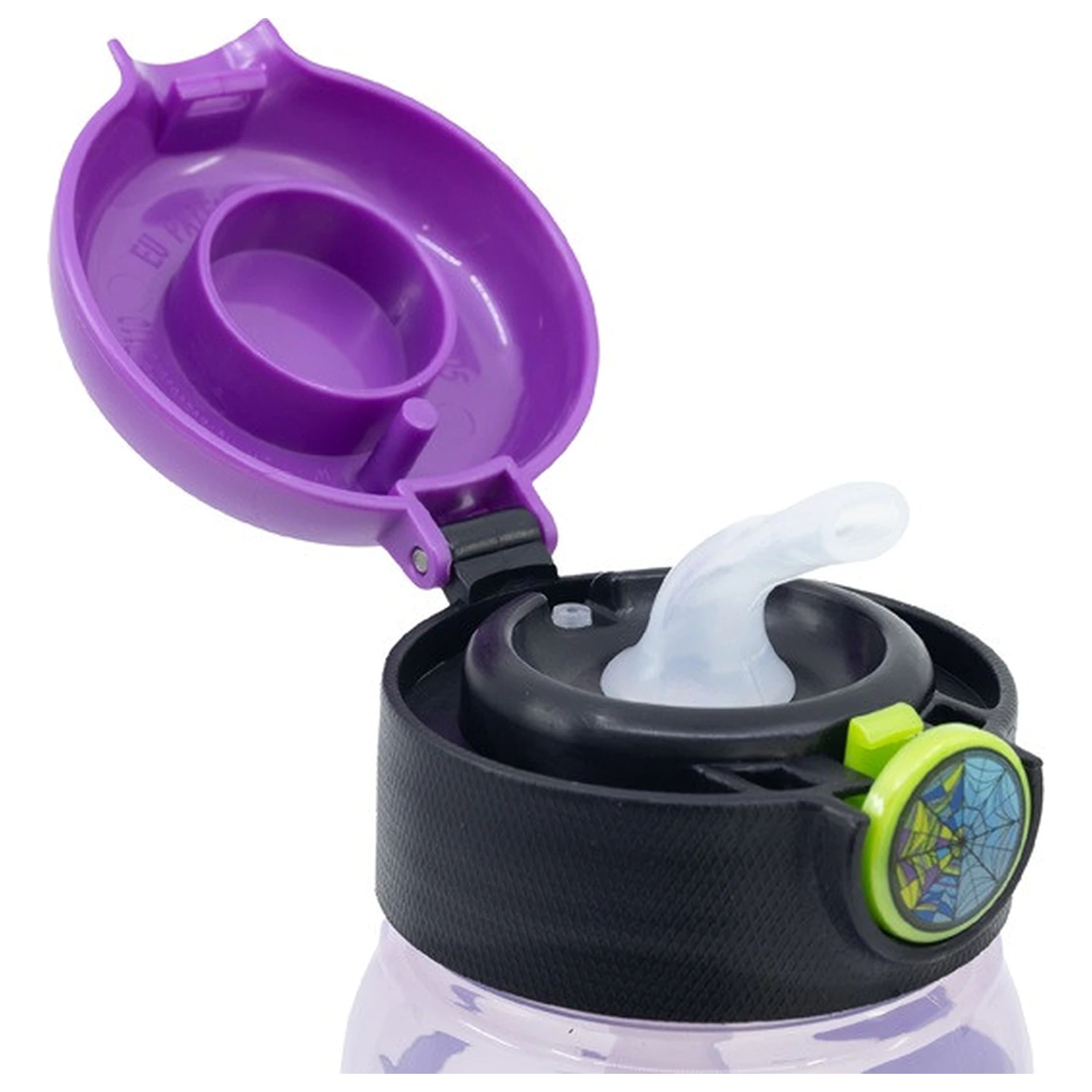 Wednesday Nevermore Academy boca sa slamkom, plastična, 510 ml fotografija proizvoda