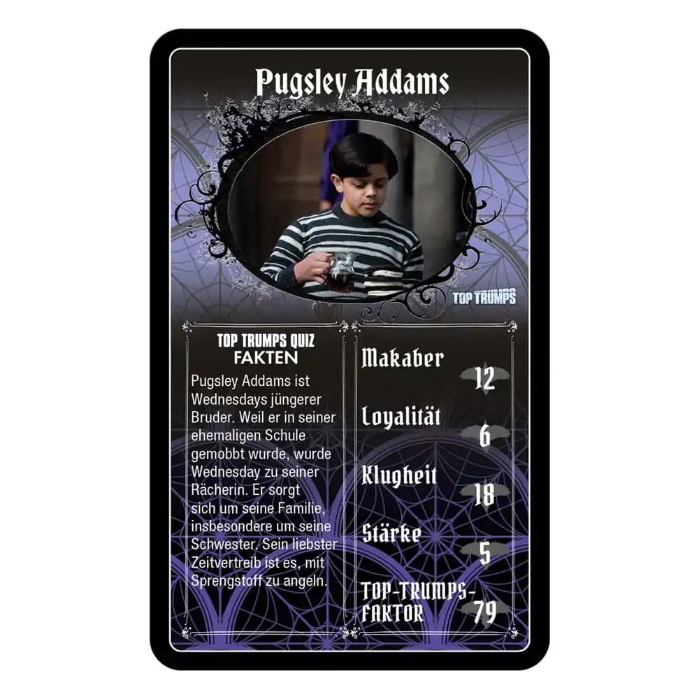 Wednesday Card Game Top Trumps *German Version* - kartaška igra, njemačka verzija fotografija proizvoda