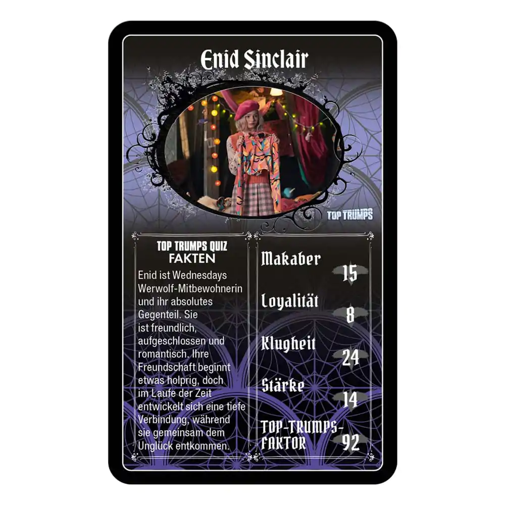 Wednesday Card Game Top Trumps *German Version* - kartaška igra, njemačka verzija fotografija proizvoda