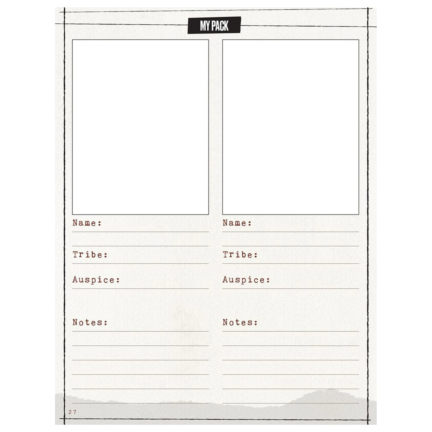 Werewolf: The Apocalypse 5th Edition RPG bilježnica proširena bilježnica za likove *Englische Version* fotografija proizvoda