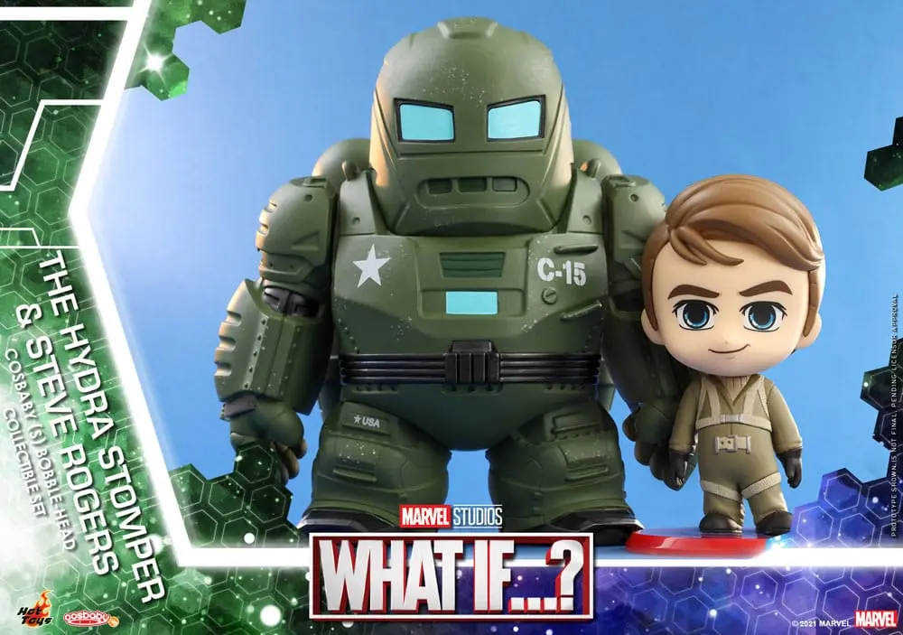 What If...? Cosbaby (S) Mini Figure Hydra Stomper & Steve Rogers 10 cm fotografija proizvoda