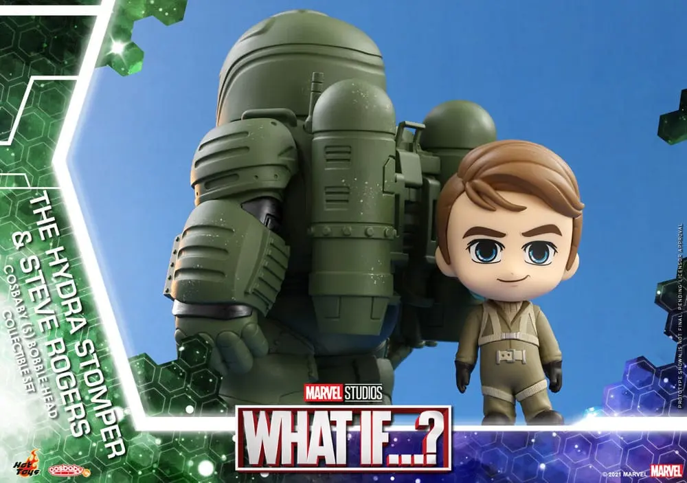 What If...? Cosbaby (S) Mini Figure Hydra Stomper & Steve Rogers 10 cm fotografija proizvoda