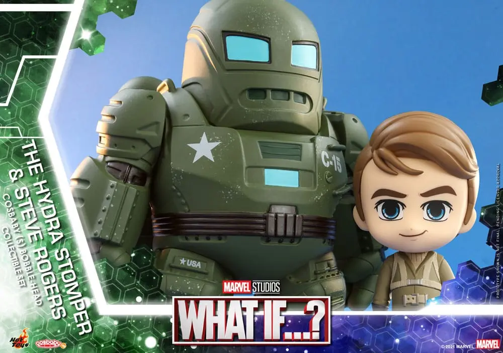 What If...? Cosbaby (S) Mini Figure Hydra Stomper & Steve Rogers 10 cm fotografija proizvoda