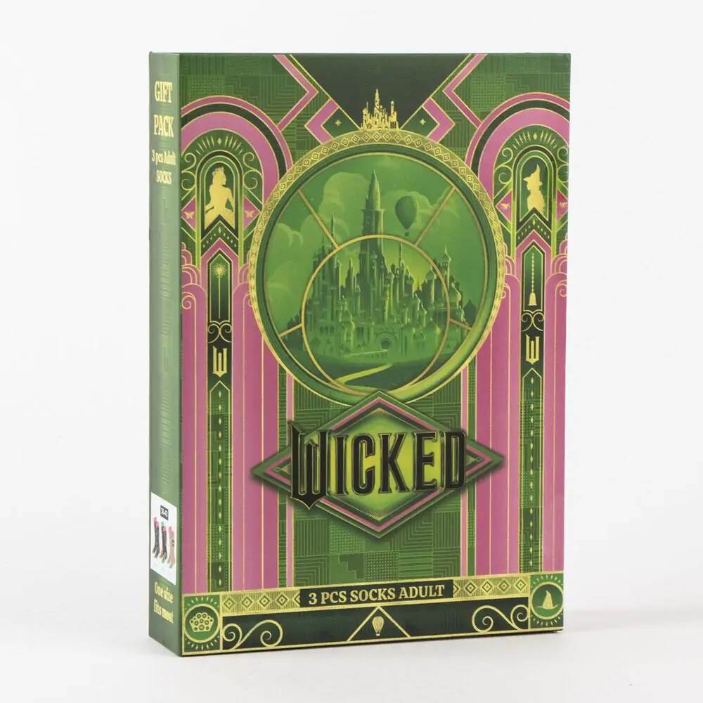 Wicked pack 3 para muških čarapa za odrasle fotografija proizvoda