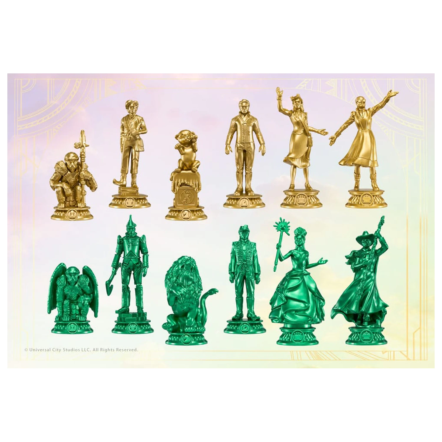 Wicked: For Good Chess Set Shiz vs. Emerald City šah set fotografija proizvoda