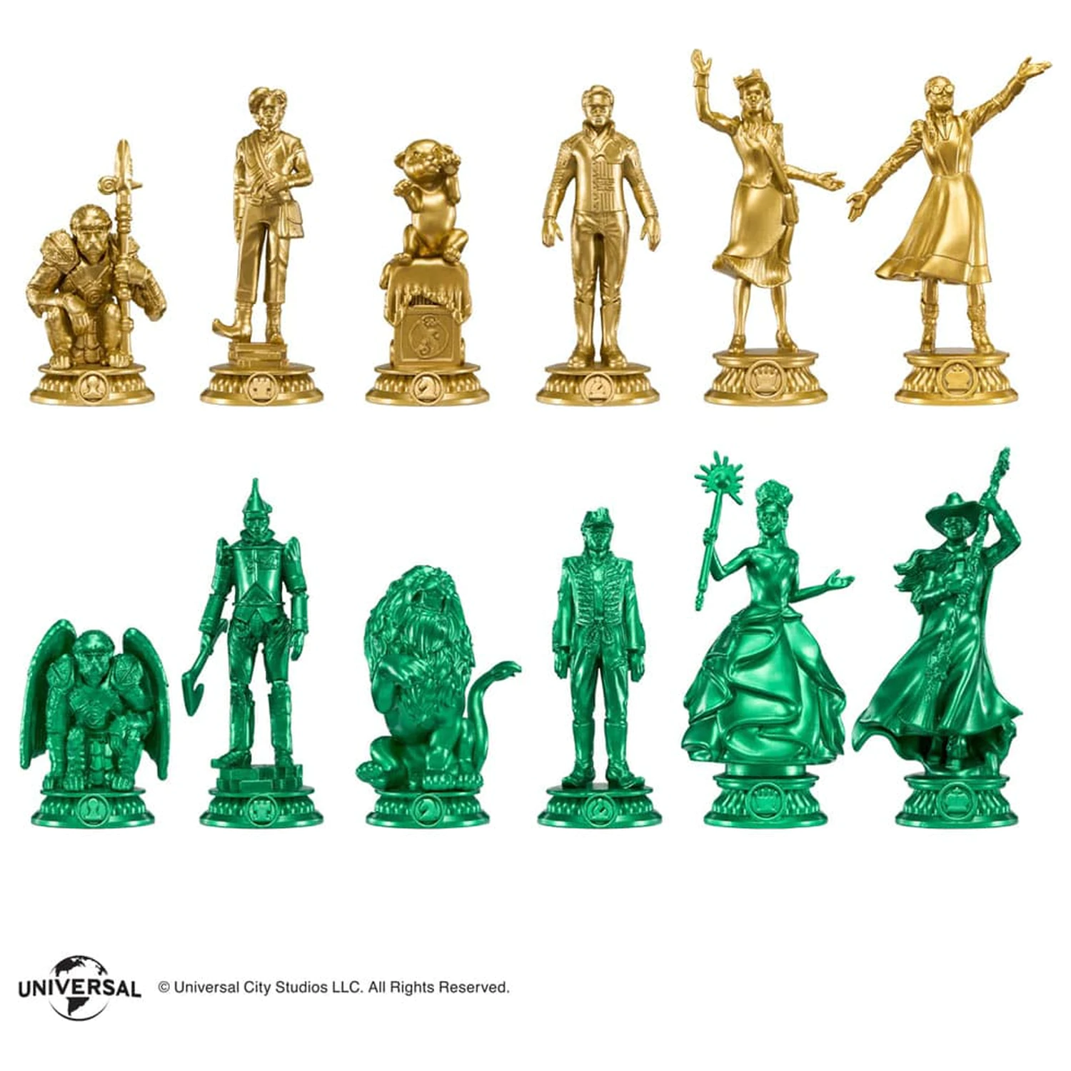 Wicked: For Good Chess Set Shiz vs. Emerald City šah set fotografija proizvoda