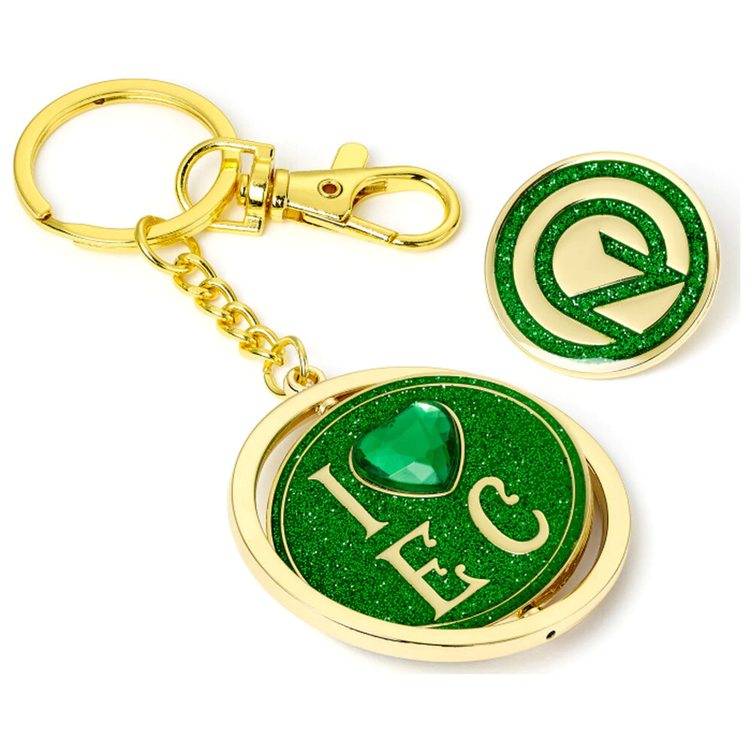 Wicked I love Emerald City Oz Logo privjesak za ključeve & set bedževa fotografija proizvoda