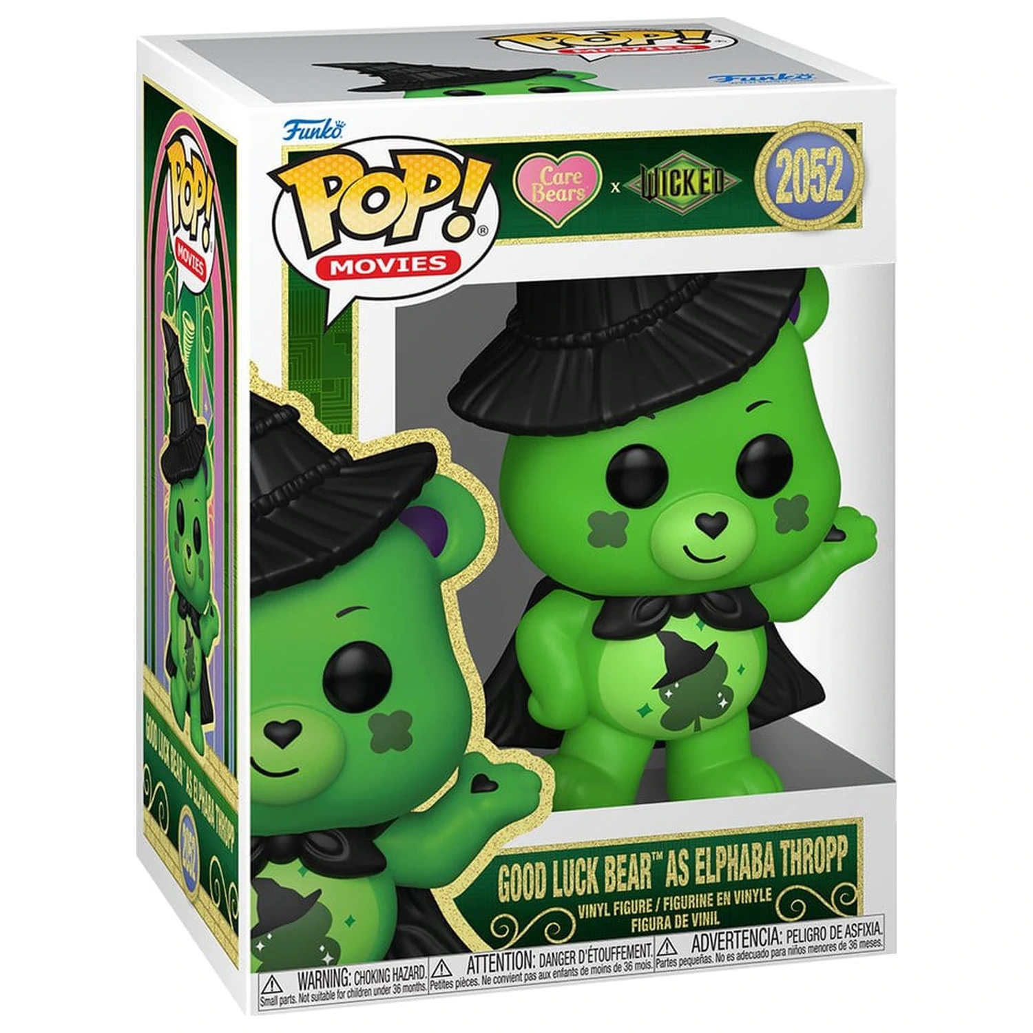 Wicked x Care Bears Funko POP! vinilna figura Good Luck Bear as Elphaba 9 cm fotografija proizvoda