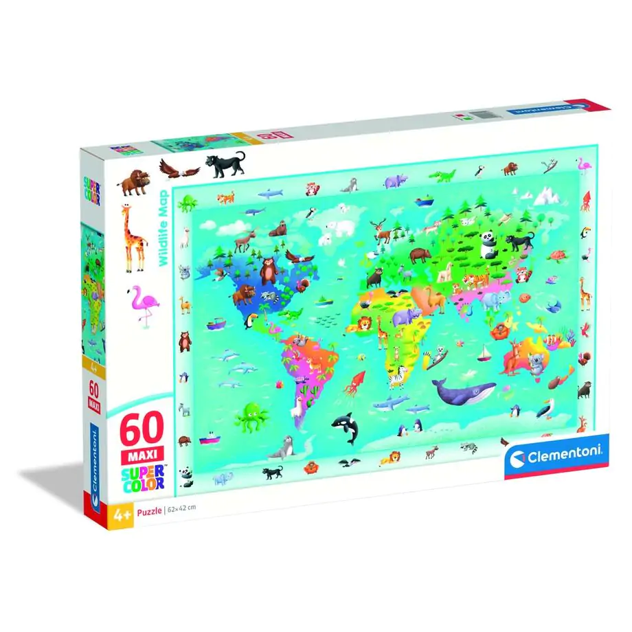 Wildlife Karta maxi puzzle 60 kom fotografija proizvoda