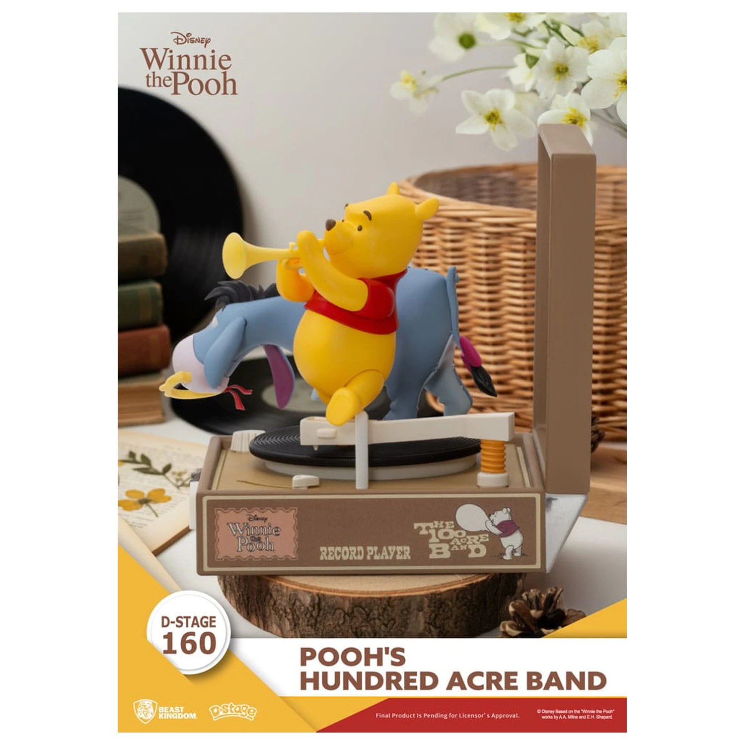 Winnie the Pooh Record Player Series PVC figura Pooh's Hundred Acre Band 12 cm fotografija proizvoda