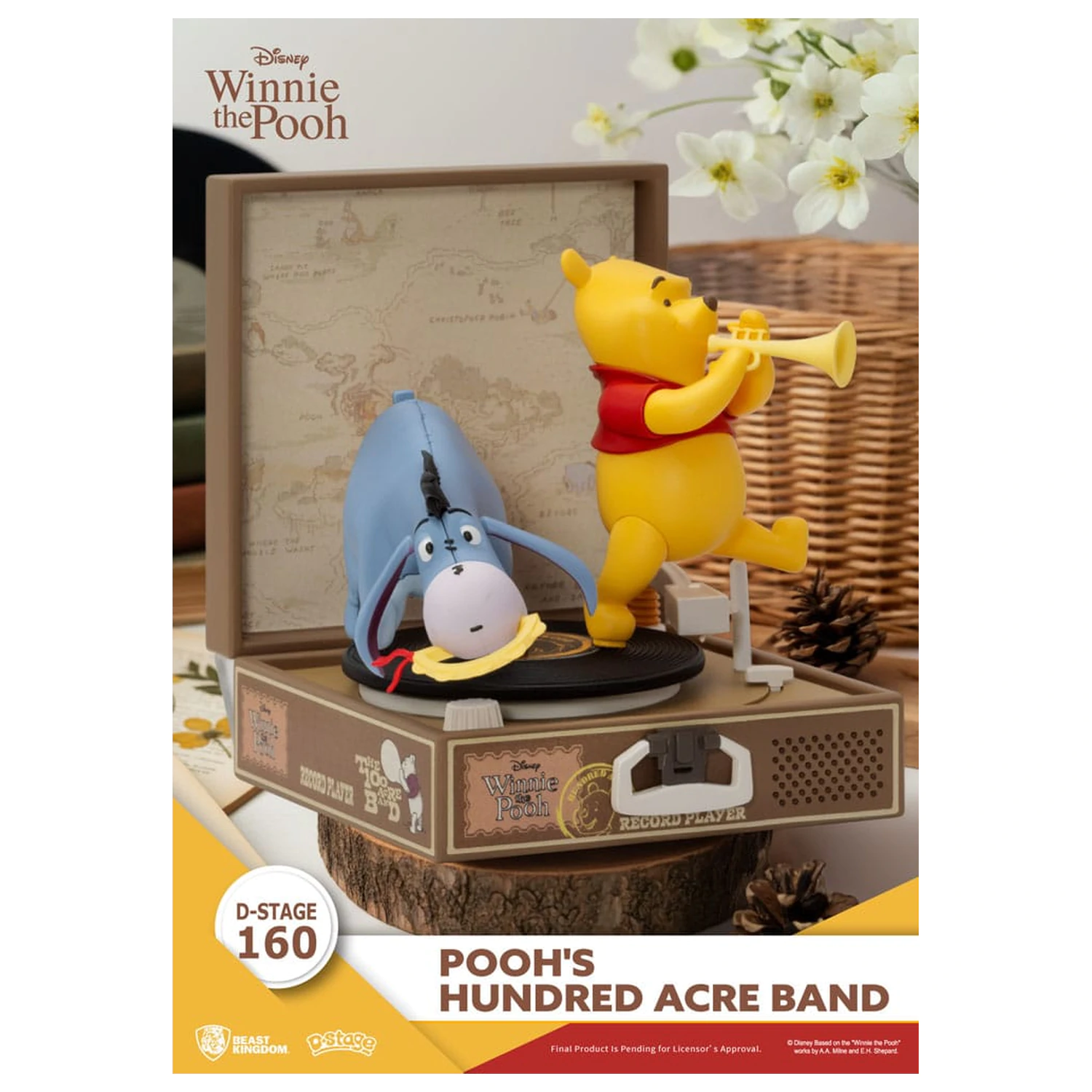 Winnie the Pooh Record Player Series PVC figura Pooh's Hundred Acre Band 12 cm fotografija proizvoda