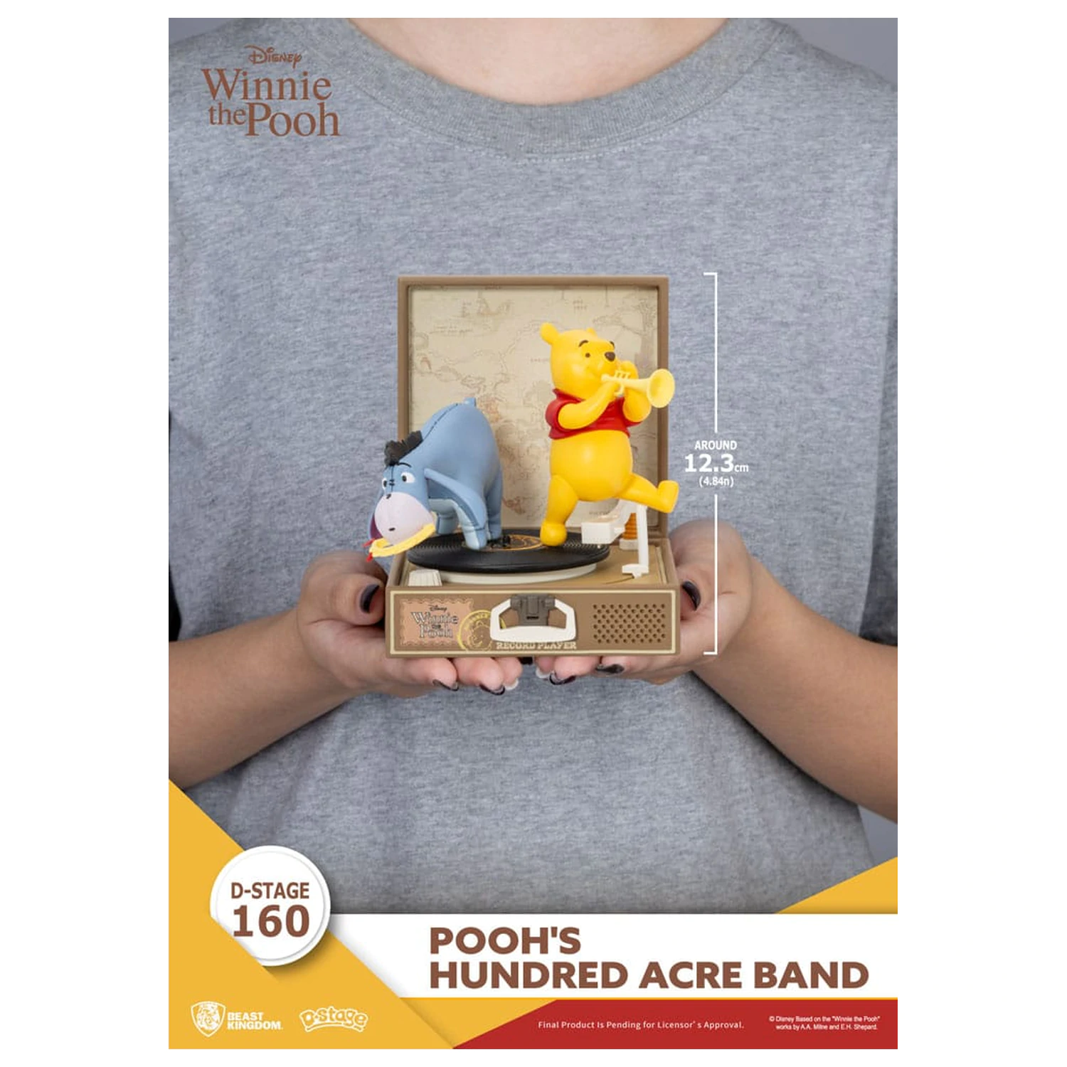Winnie the Pooh Record Player Series PVC figura Pooh's Hundred Acre Band 12 cm fotografija proizvoda