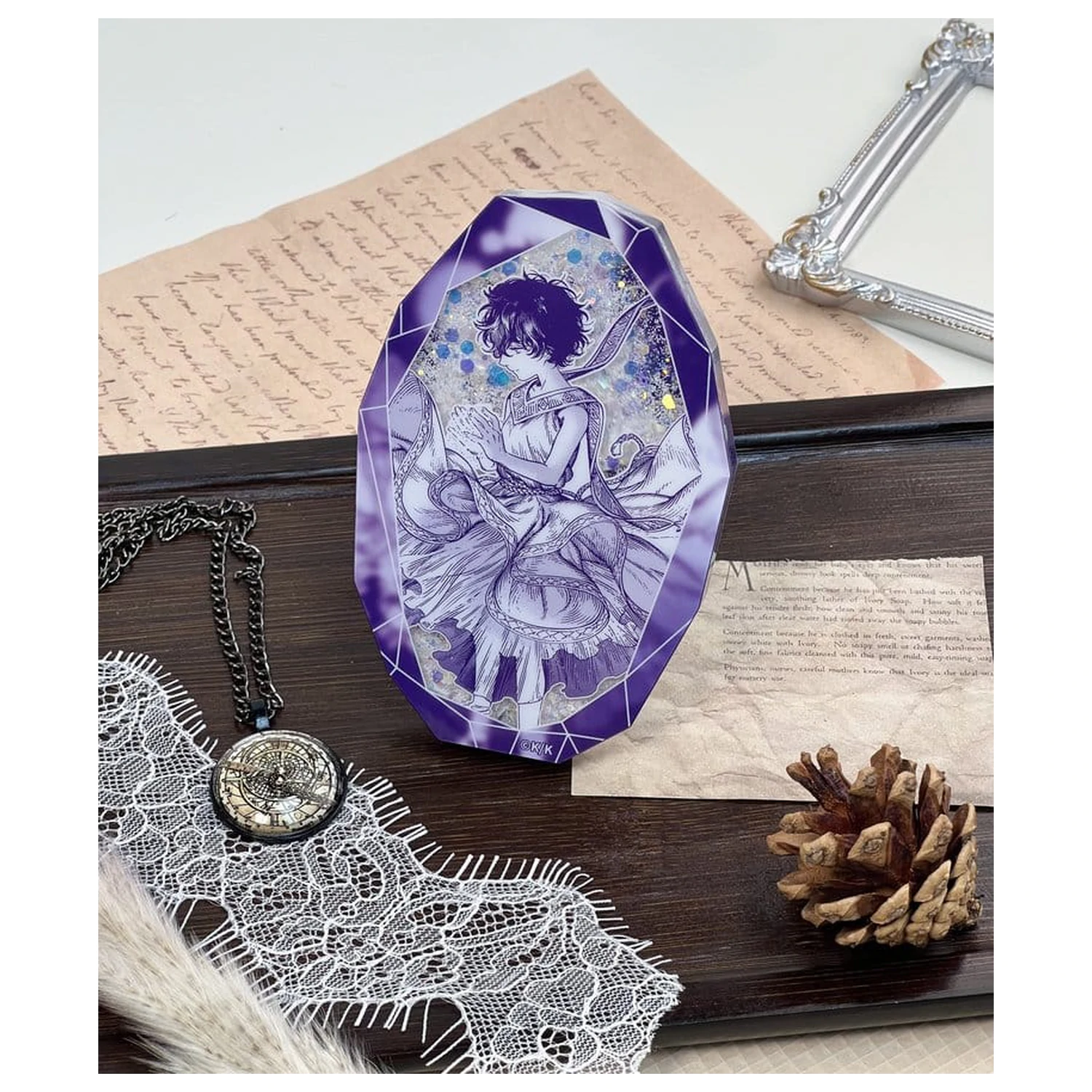 Witch Hat Atelier akrilni Kristal Agott s tekućim pijeskom fotografija proizvoda