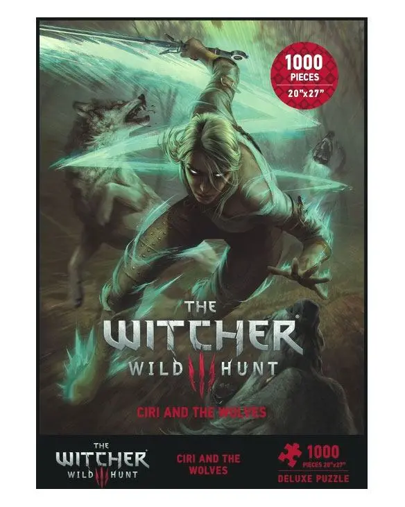 Witcher 3 Wild Hunt Puzzle Ciri i vukovi - Puzzle fotografija proizvoda