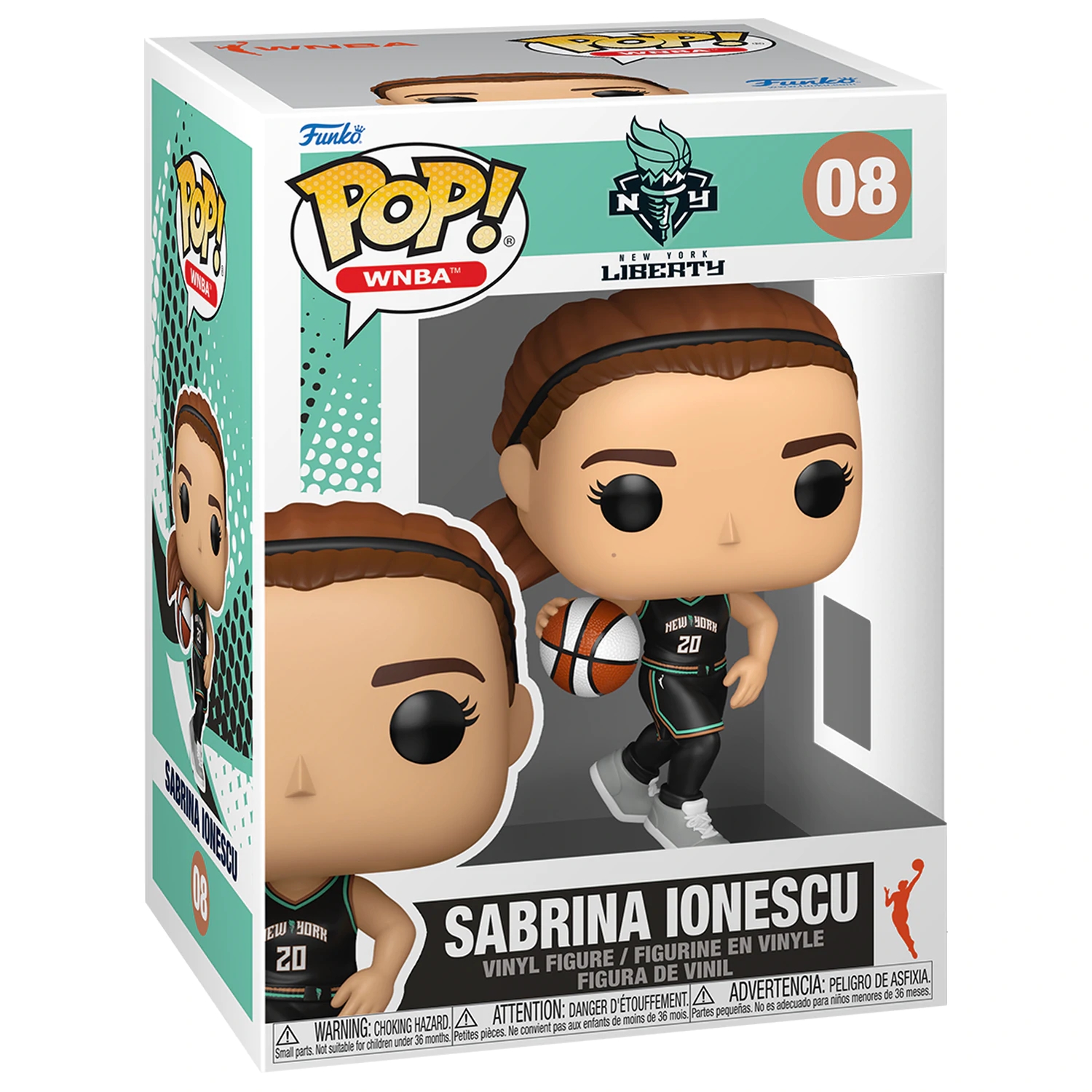 WNBA Legends Funko POP! Sports Vinilna figura Liberty- Sabrina Ionescu 9 cm fotografija proizvoda