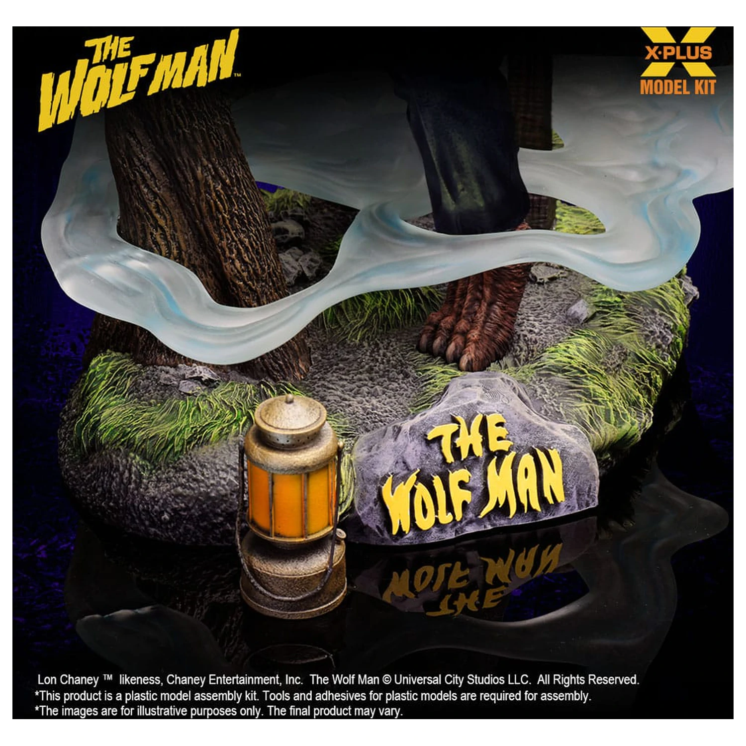 Wolf Man set plastičnih modela 1/8 Lon Chaney Jr. as Wolf Man 22 cm fotografija proizvoda