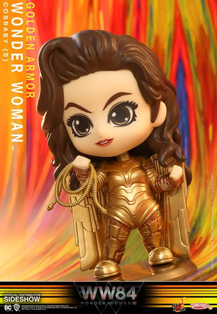 Wonder Woman 1984 Cosbaby (S) Mini Figura Golden Armor Wonder Woman 10 cm fotografija proizvoda