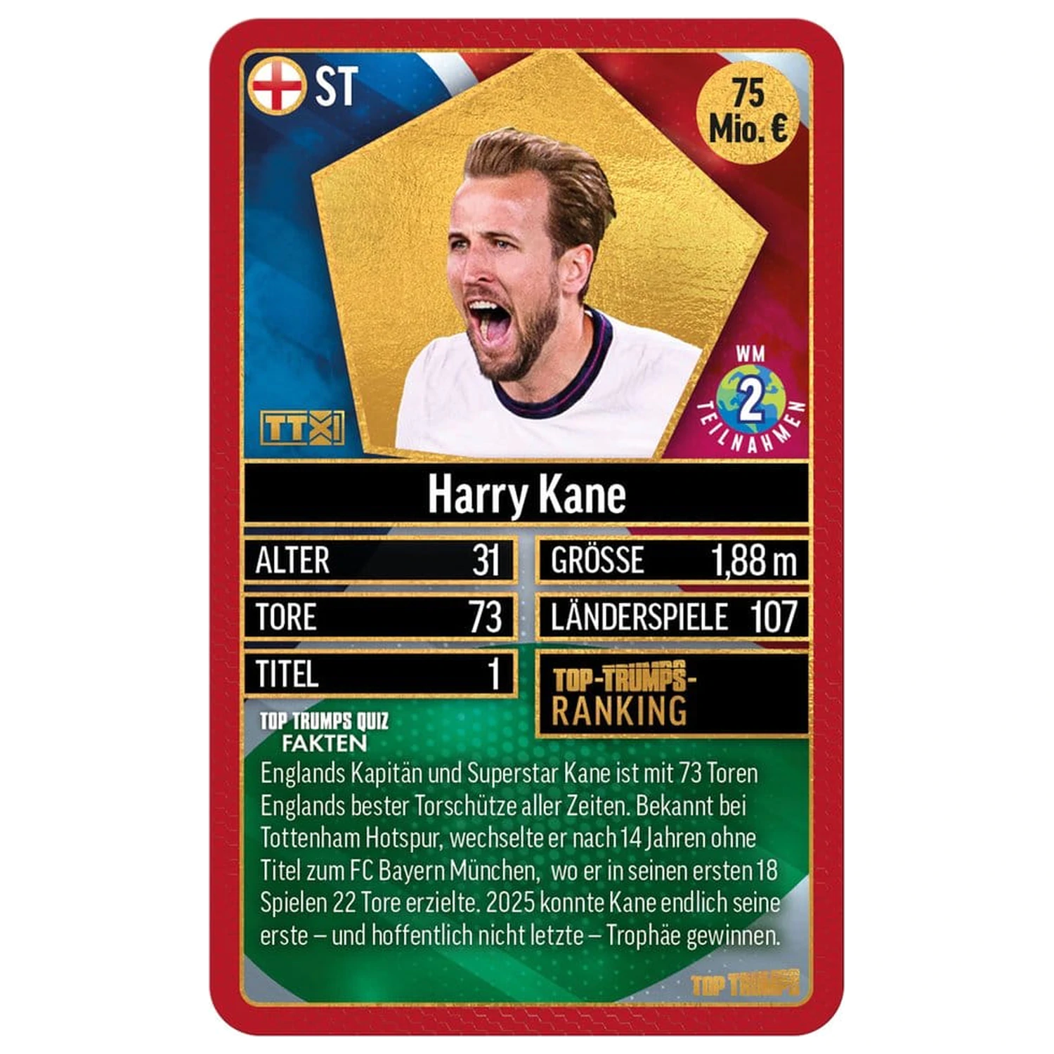 World Football Stars kartaška igra, 200 komada, 1 *German Version* fotografija proizvoda