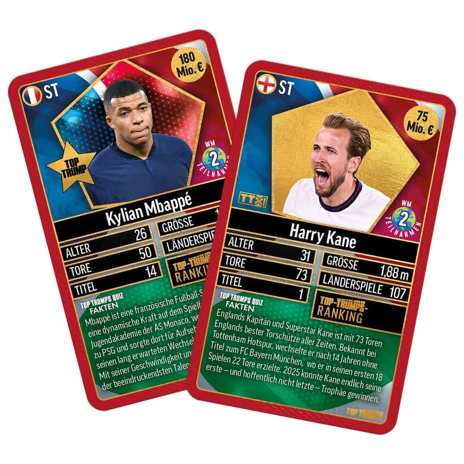 World Football Stars kartaška igra, 200 komada, 1 *German Version* fotografija proizvoda