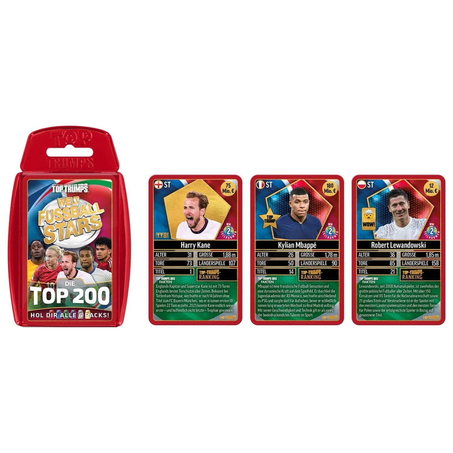 World Football Stars kartaška igra, 200 komada, 1 *German Version* fotografija proizvoda