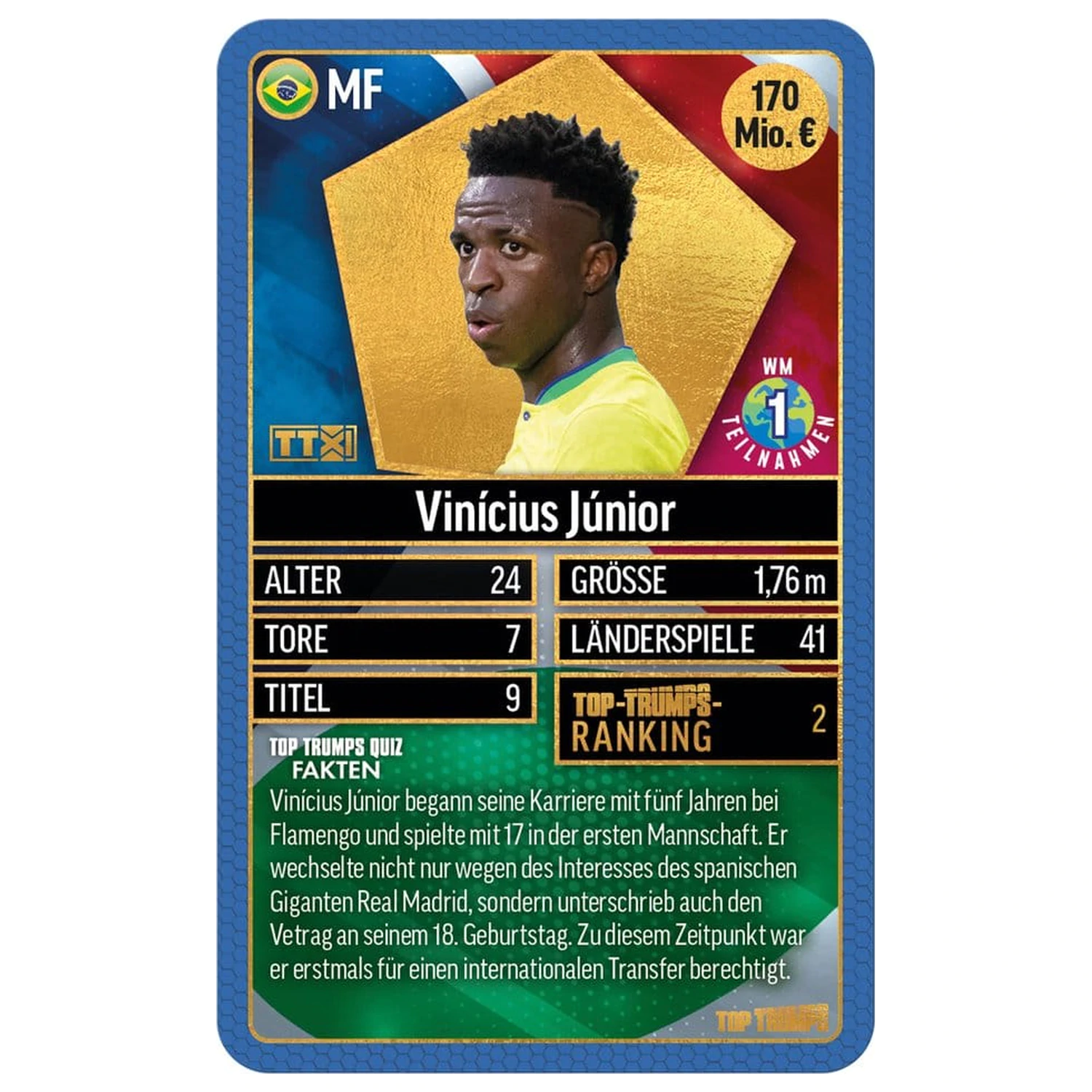 World Football Stars Card Game 200 Pakiranje 2 *German Version* fotografija proizvoda