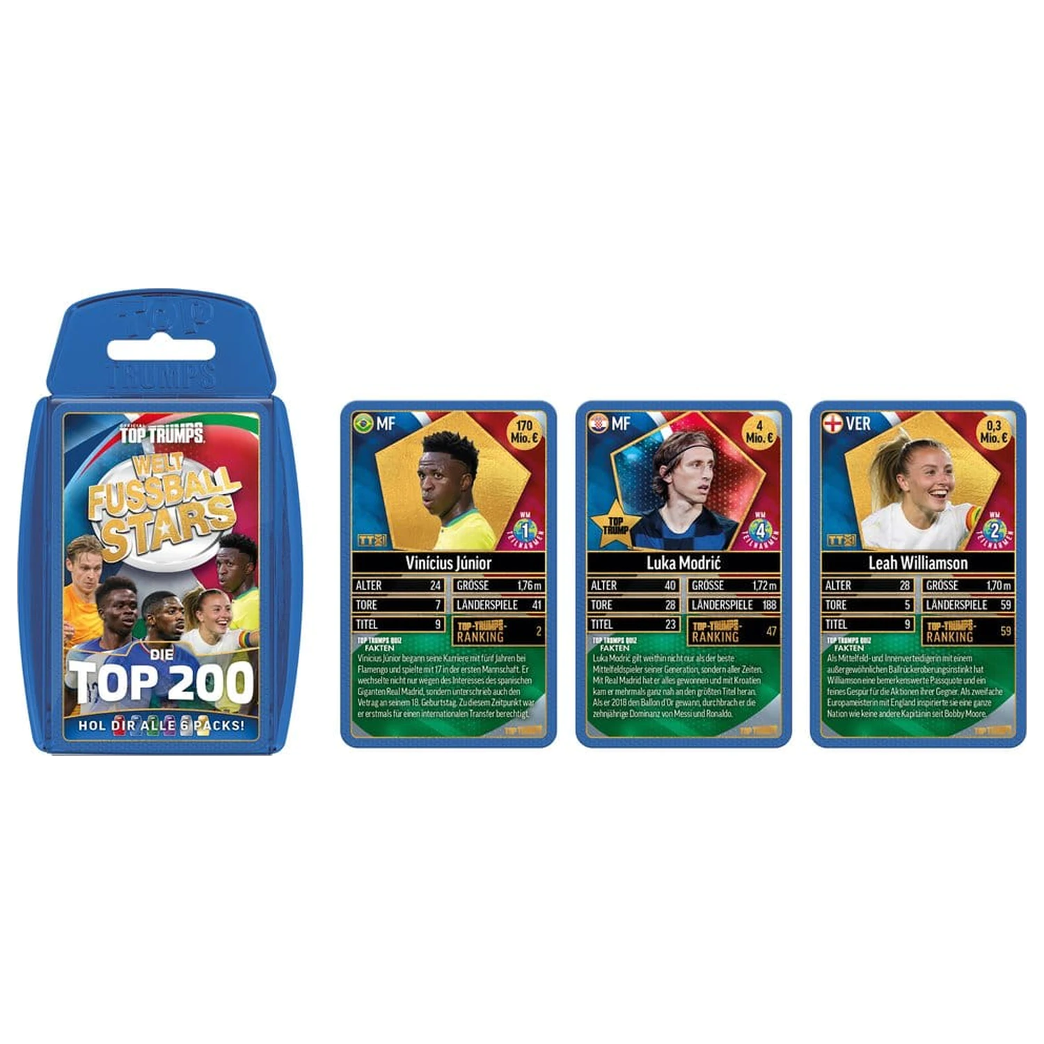 World Football Stars Card Game 200 Pakiranje 2 *German Version* fotografija proizvoda