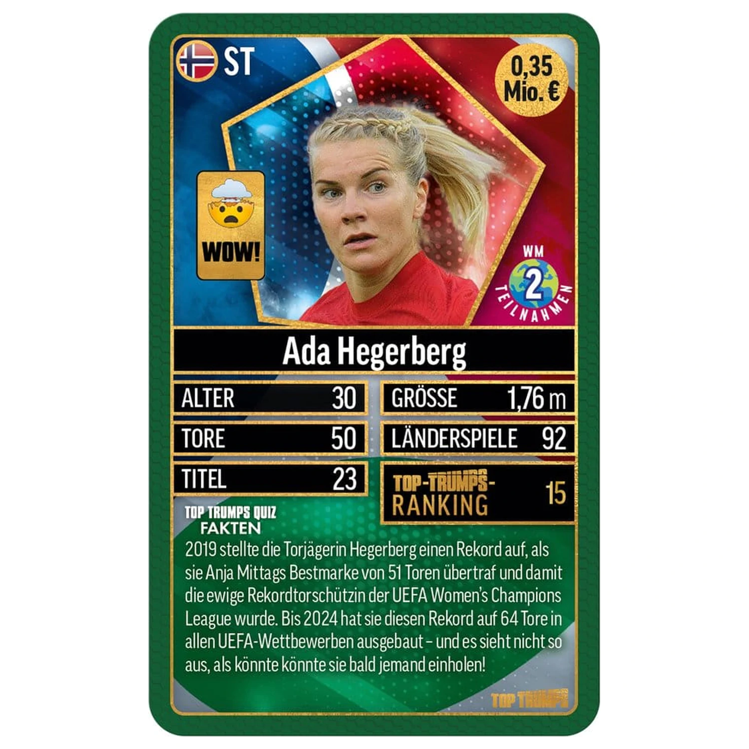 World Football Stars Card Game 200 Paketa 3 *German Version* fotografija proizvoda