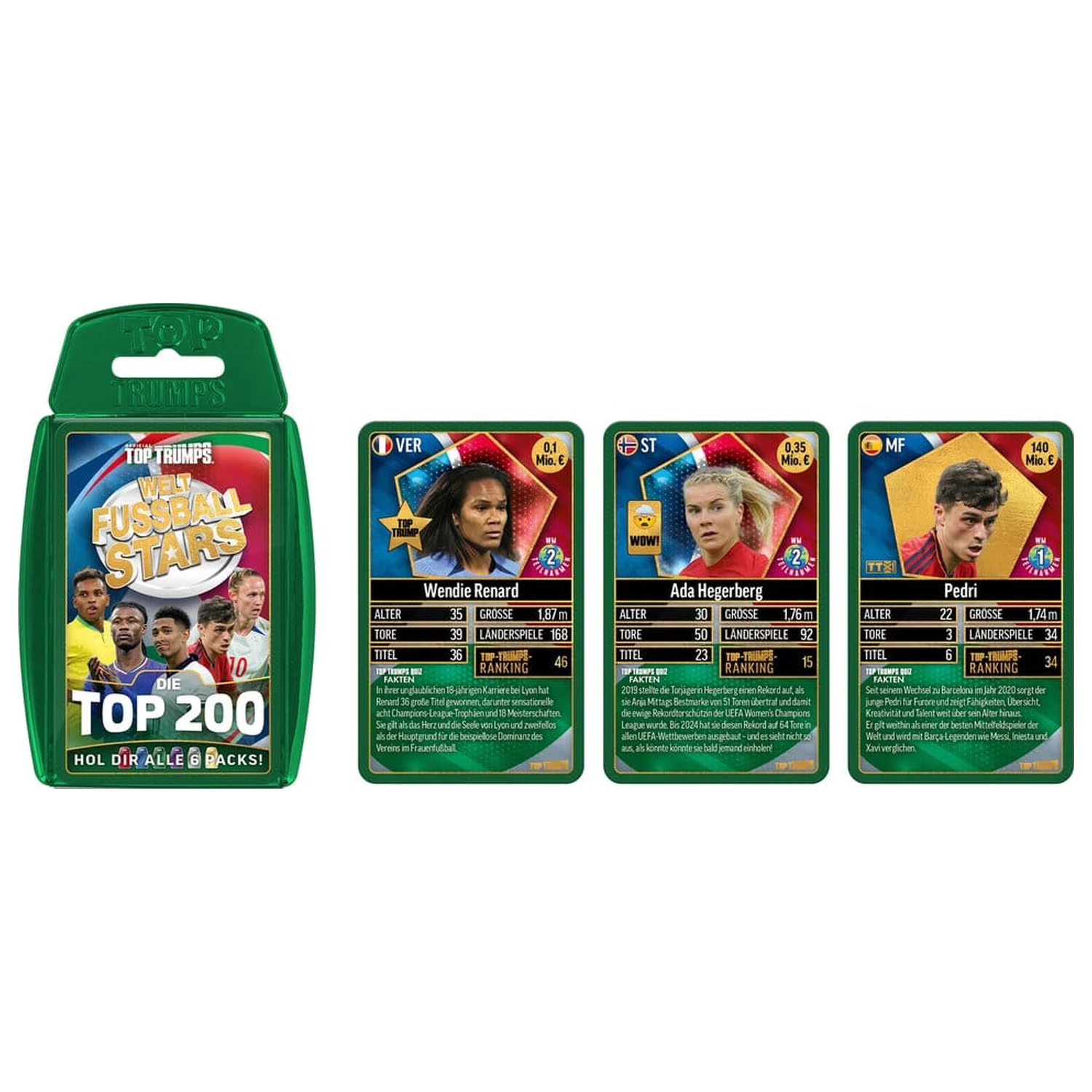 World Football Stars Card Game 200 Paketa 3 *German Version* fotografija proizvoda