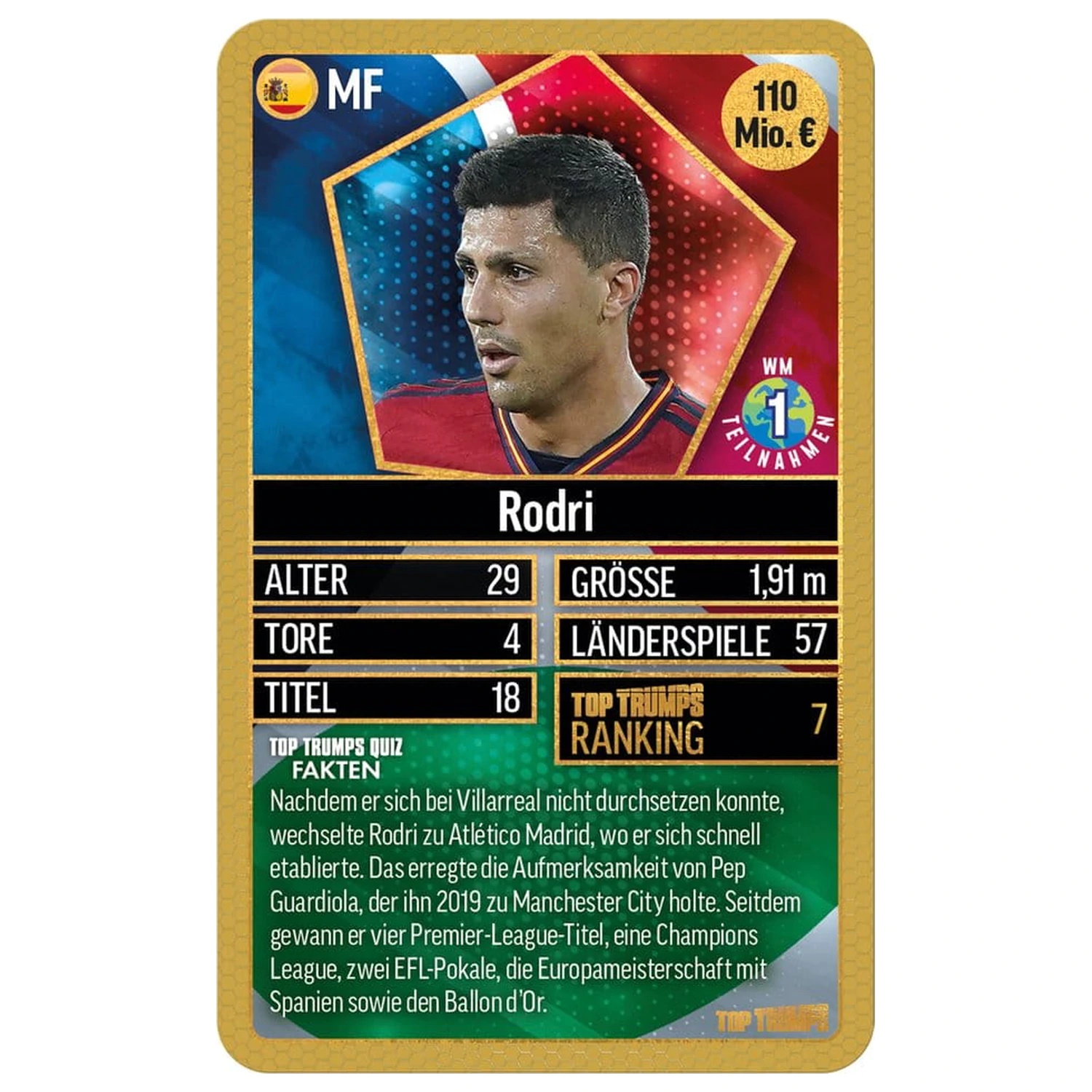 World Football Stars Card Game 200 Paketa 6 *German Version* fotografija proizvoda