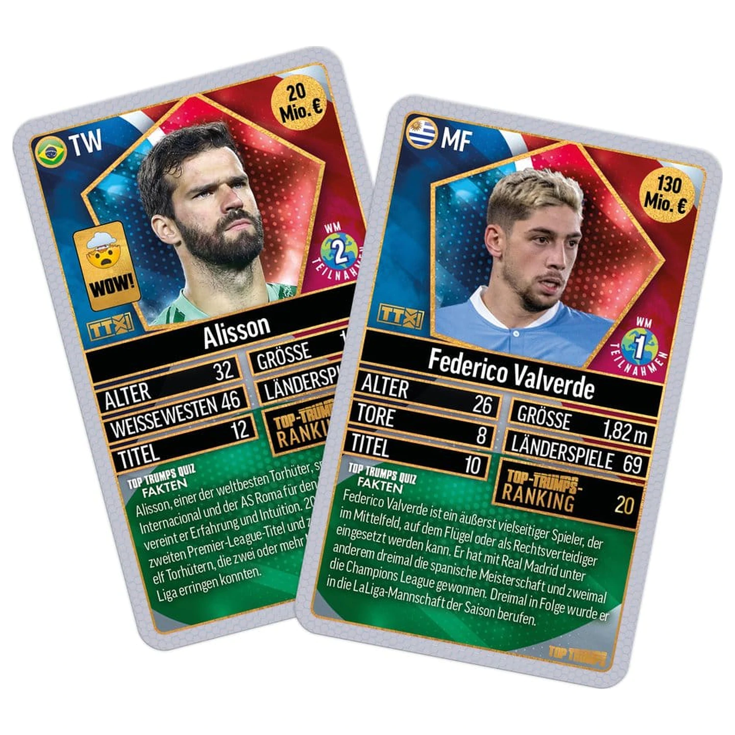 World Football Stars Card Game 200 Pakiranje 5 *njemačka verzija* fotografija proizvoda