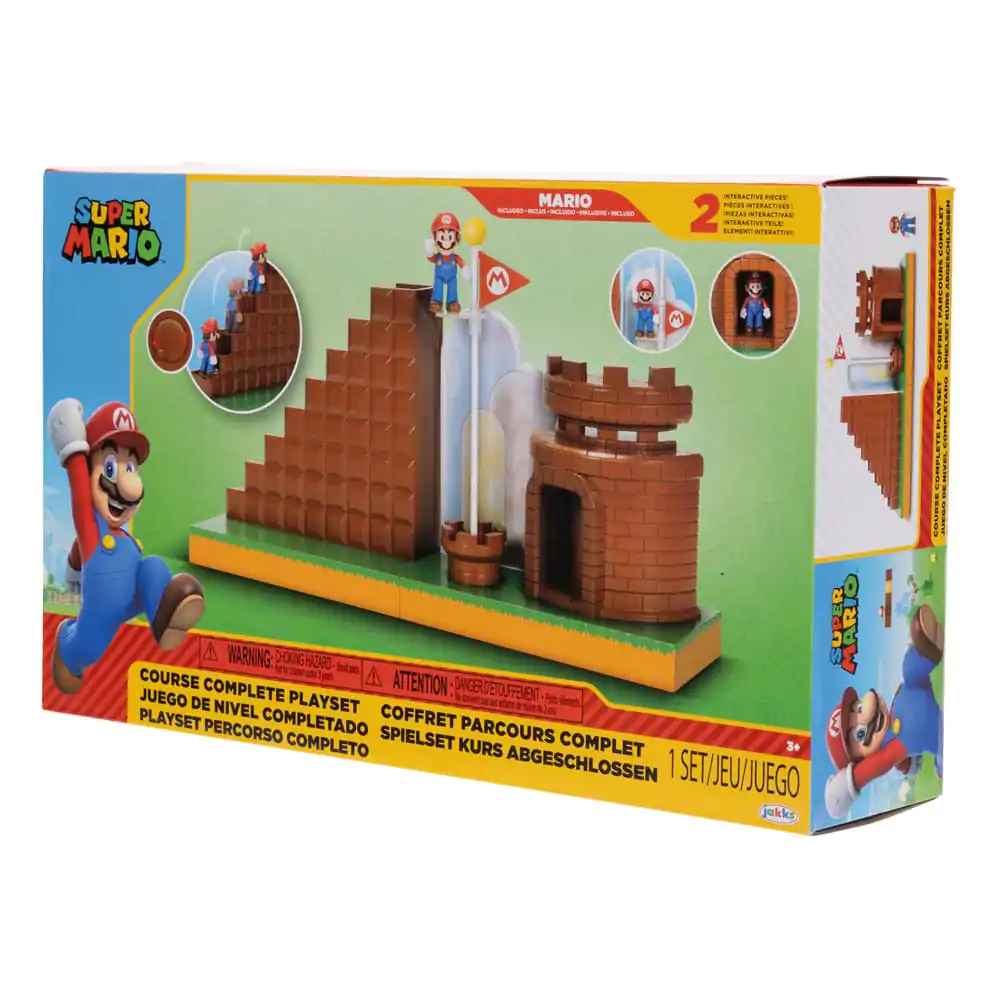 World of Nintendo Super Mario Mini Figure Playset Završna Razina fotografija proizvoda