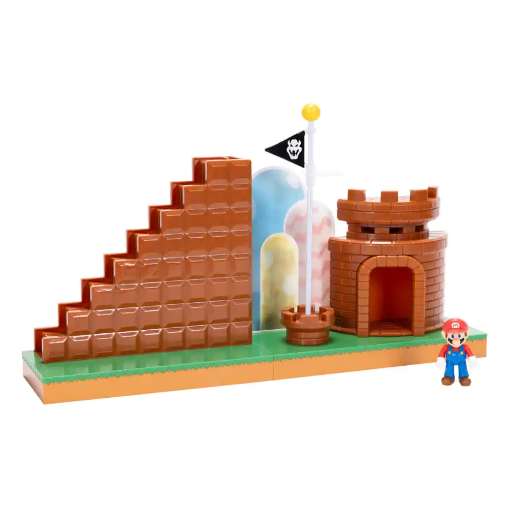 World of Nintendo Super Mario Mini Figure Playset Završna Razina fotografija proizvoda