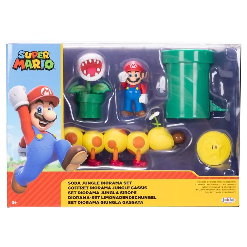 World of Nintendo Super Mario Diorama Set za igru Soda Jungle 6 cm fotografija proizvoda