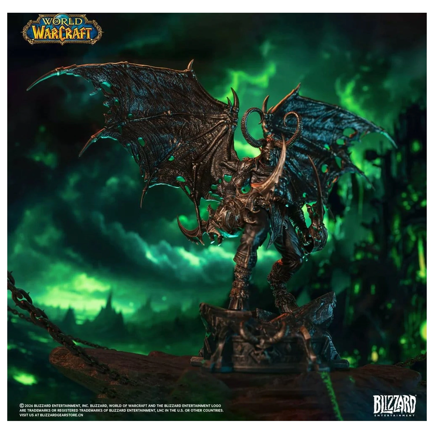 World of Warcraft 1/10 Scale kip Illidan Stormrage (Brončane boje) 34 cm fotografija proizvoda