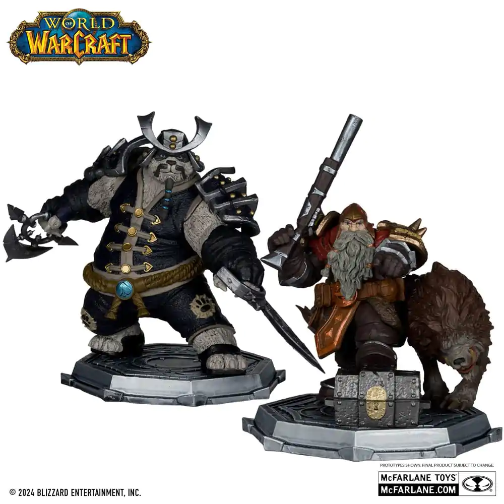 World of Warcraft PVC Kip Set od 2 1/12 Patuljak Lovac: Beast Master & Pandaren: Redovnik (Gold Label) 15 cm fotografija proizvoda