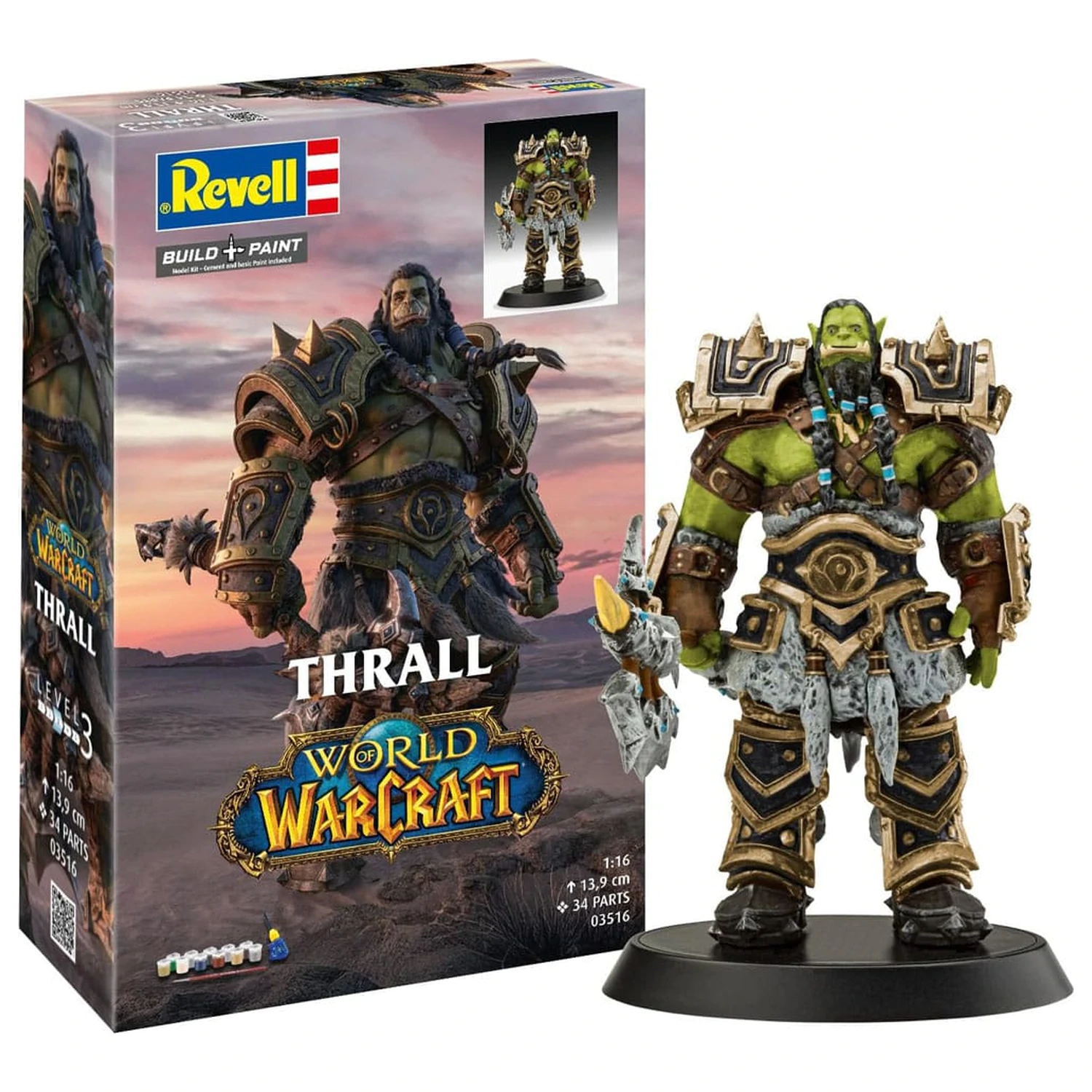 World of Warcraft Komplet modela Poklon Set 1/16 The Orc Thrall 13 cm fotografija proizvoda