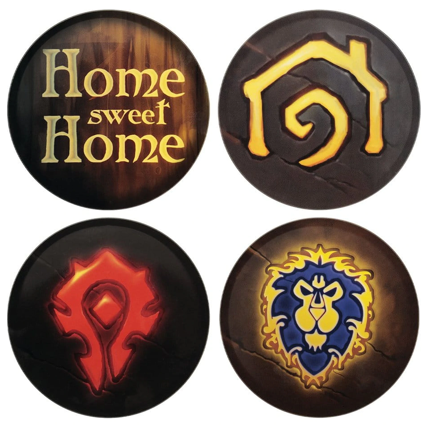 World of Warcraft Podmetač za čaše 4 komada, tiskani metal fotografija proizvoda