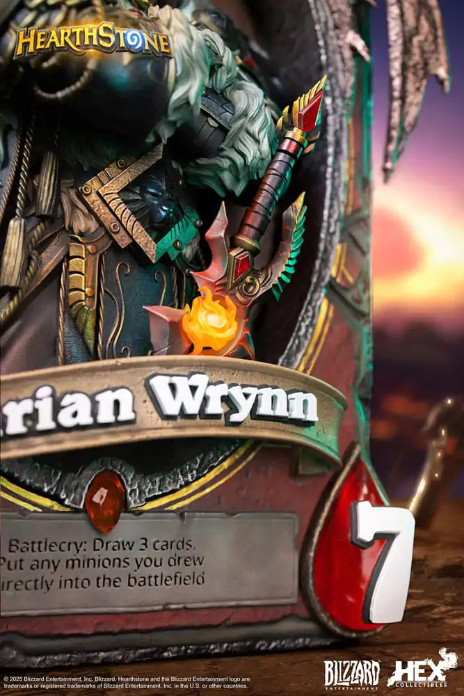 Hearthstone 3D Umjetnička Uokvirena Statua Varian Wrynn 31 cm fotografija proizvoda